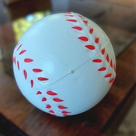 4¼" baseball squishy fidget / sensory tool - Picture 3 of 5